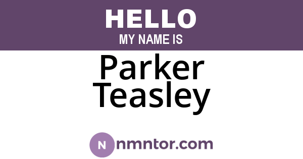 Parker Teasley