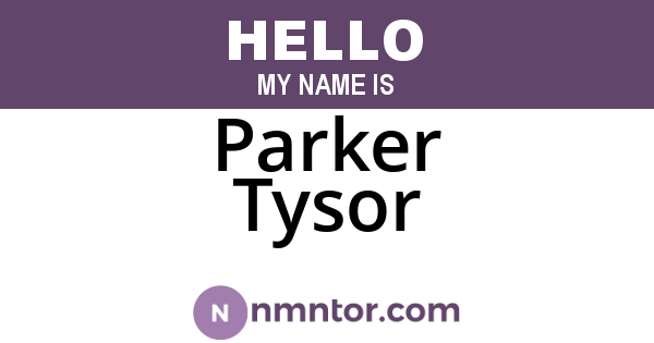Parker Tysor