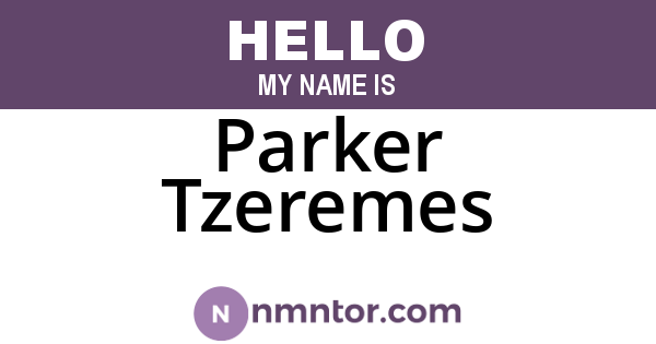 Parker Tzeremes