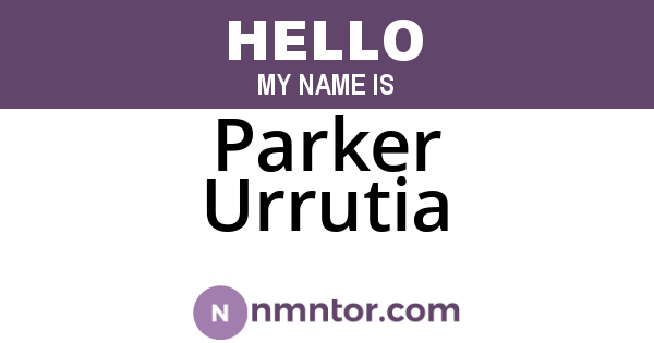 Parker Urrutia