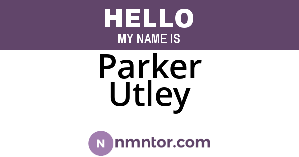 Parker Utley
