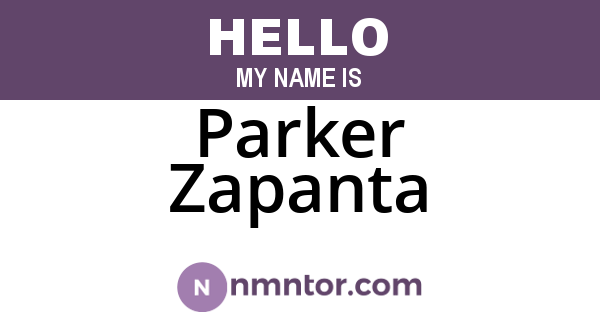 Parker Zapanta