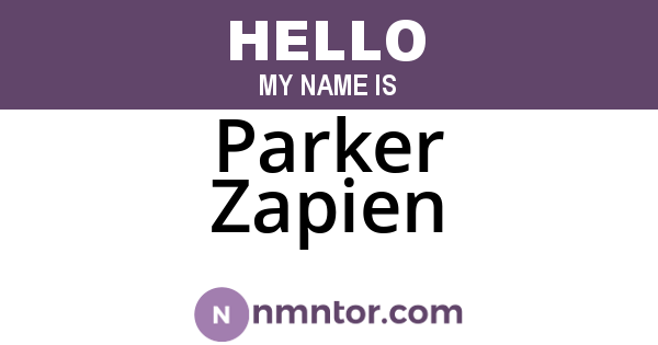 Parker Zapien