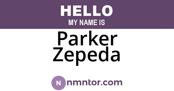 Parker Zepeda