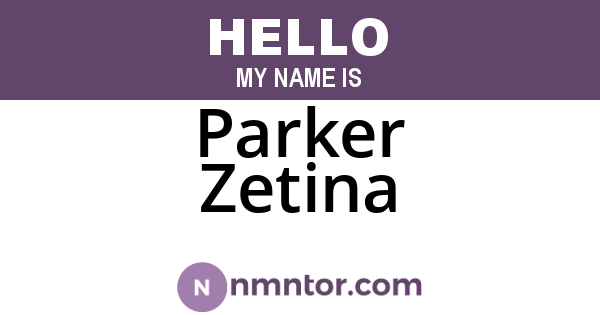 Parker Zetina