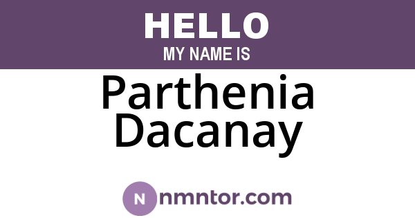 Parthenia Dacanay