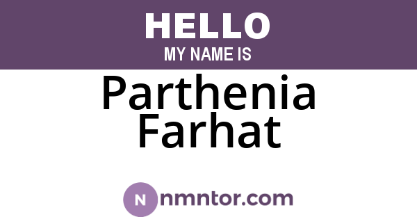 Parthenia Farhat