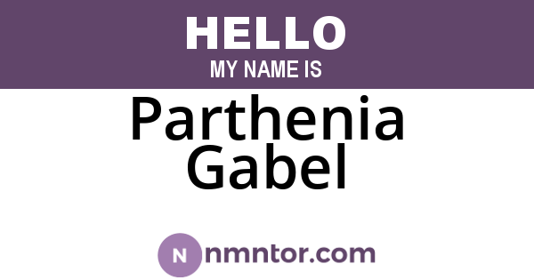 Parthenia Gabel