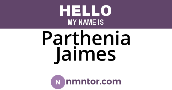 Parthenia Jaimes