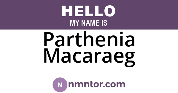 Parthenia Macaraeg