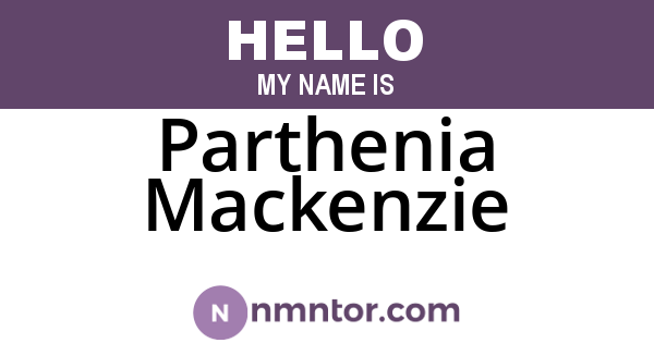 Parthenia Mackenzie