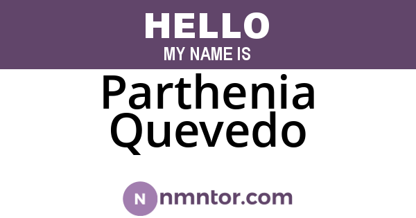 Parthenia Quevedo