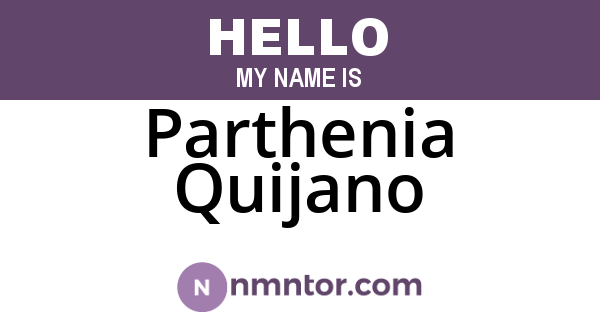 Parthenia Quijano