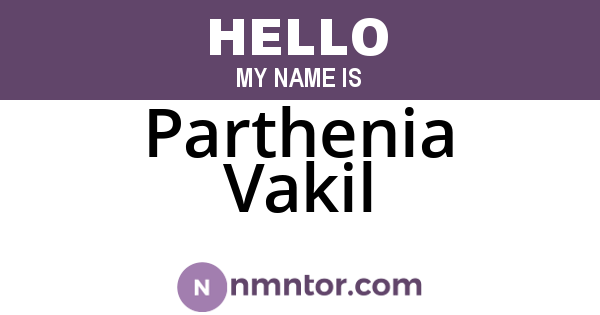 Parthenia Vakil