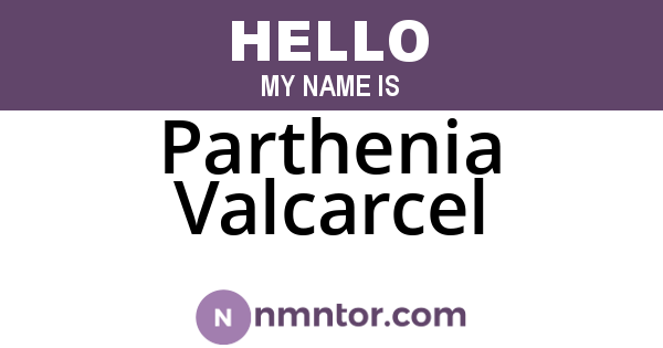 Parthenia Valcarcel