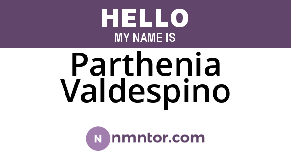 Parthenia Valdespino