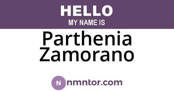 Parthenia Zamorano
