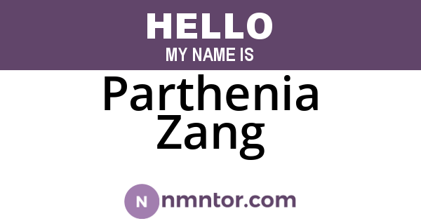 Parthenia Zang