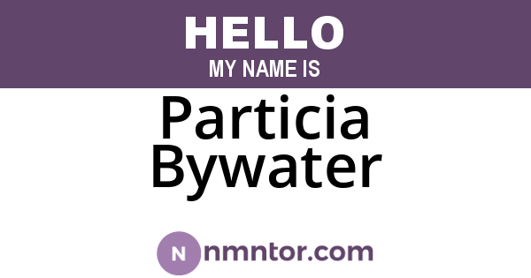 Particia Bywater