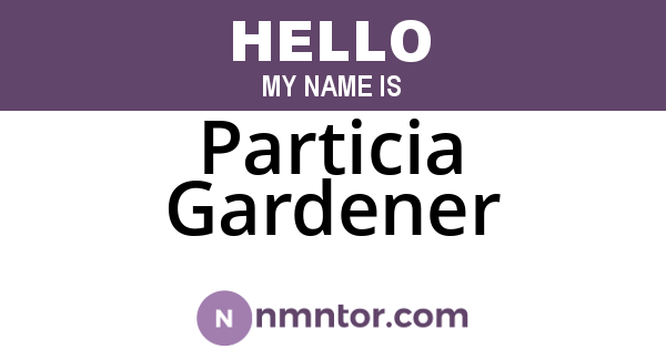 Particia Gardener