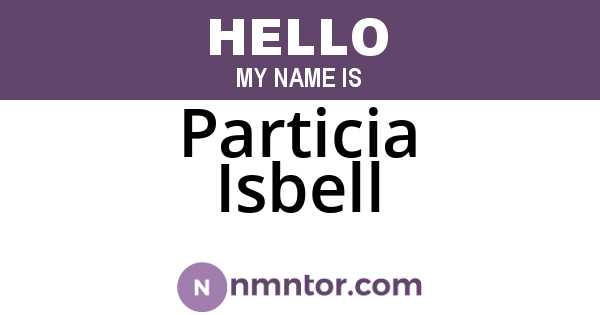 Particia Isbell