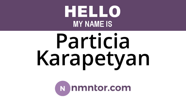 Particia Karapetyan