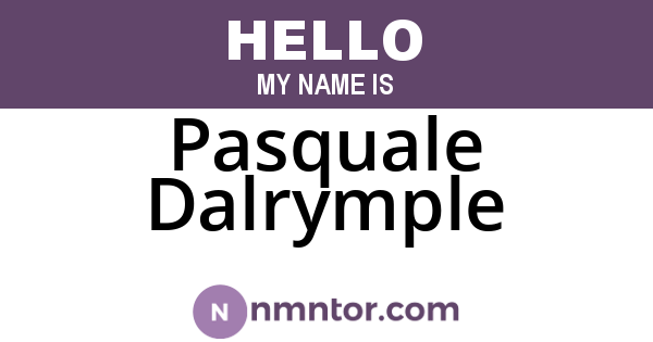 Pasquale Dalrymple