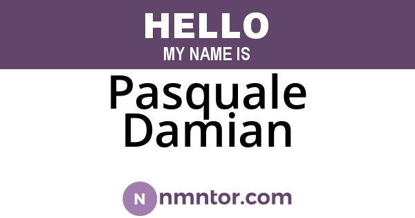 Pasquale Damian