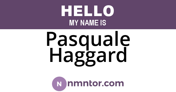Pasquale Haggard