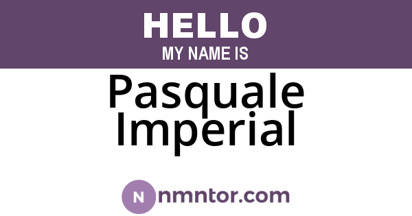 Pasquale Imperial