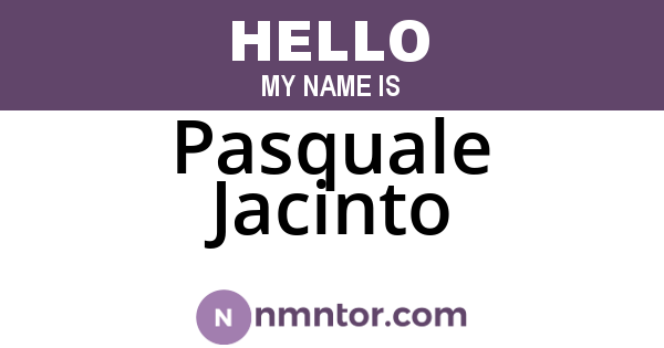 Pasquale Jacinto