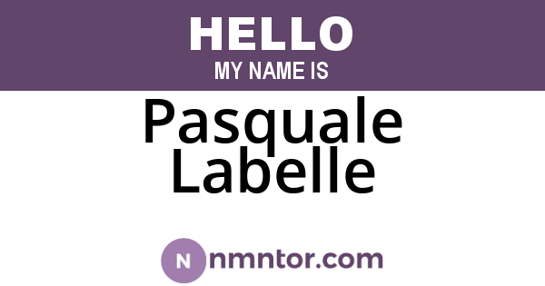 Pasquale Labelle