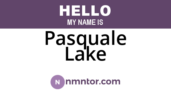Pasquale Lake