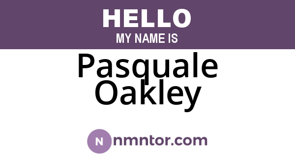 Pasquale Oakley