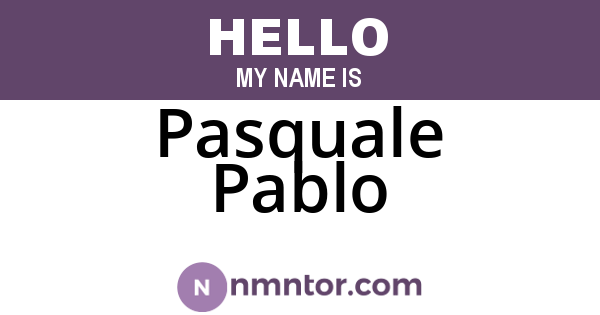 Pasquale Pablo