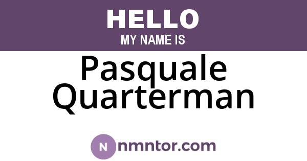 Pasquale Quarterman