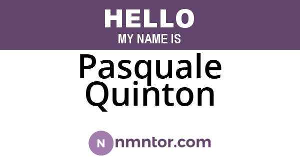 Pasquale Quinton