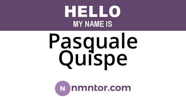 Pasquale Quispe