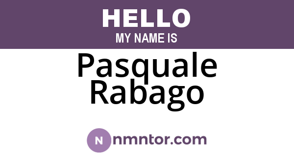 Pasquale Rabago