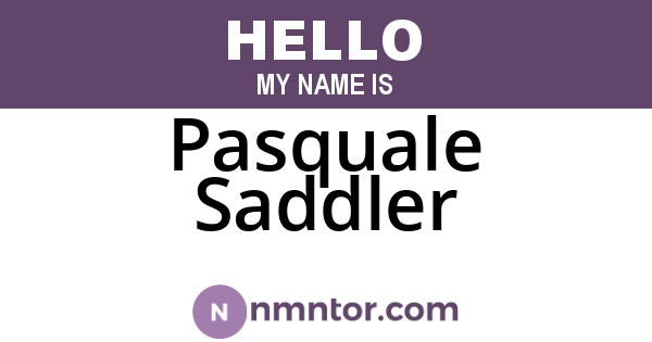 Pasquale Saddler