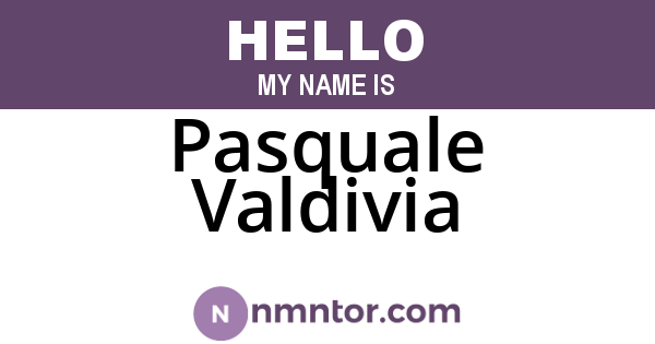 Pasquale Valdivia