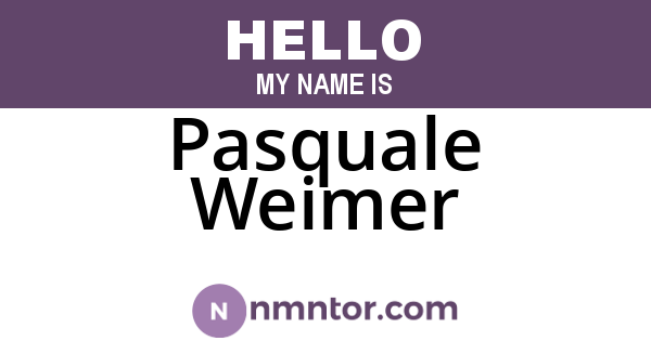 Pasquale Weimer