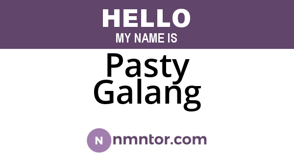 Pasty Galang