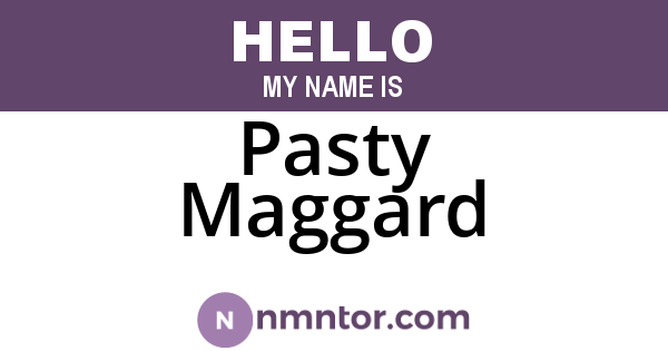 Pasty Maggard