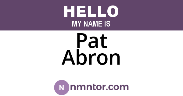 Pat Abron