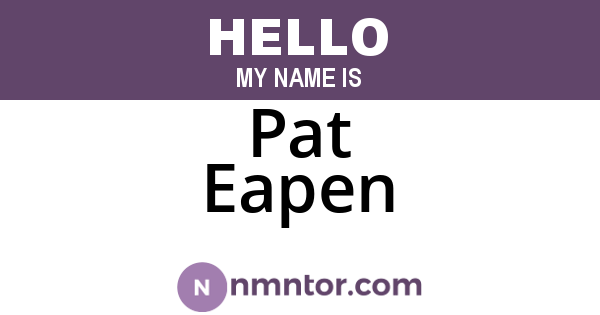 Pat Eapen
