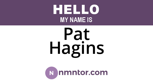 Pat Hagins