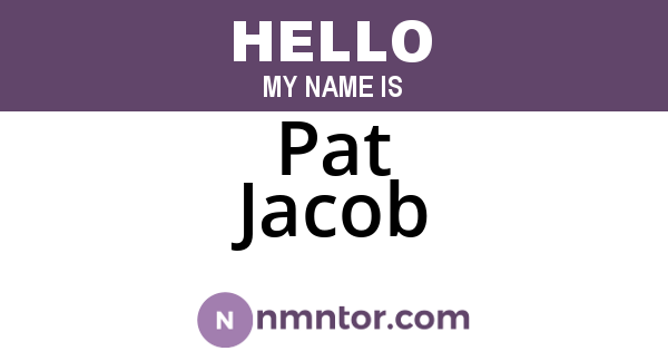 Pat Jacob