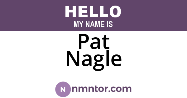 Pat Nagle