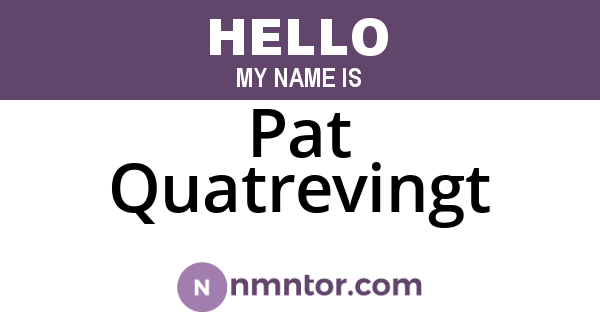 Pat Quatrevingt